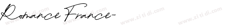 Romance France字体转换